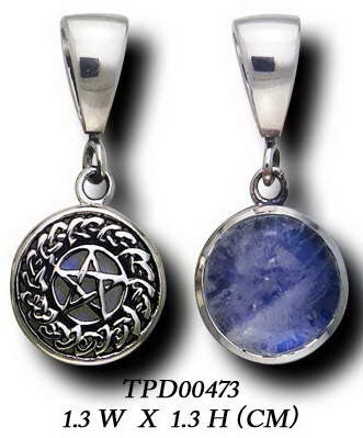 Silver Pentagram Pentacle Pendant TPD473