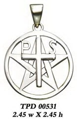 PS Cross and Star Silver Pendant TPD531
