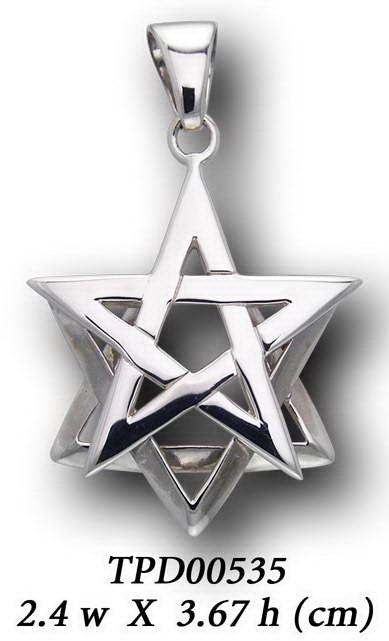 Pentacle Over Star Of David Pendant TPD535