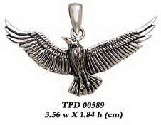 Bird in Flight Silver Pendant TPD589