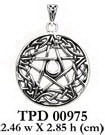 Celtic Knotwork Pentacle Silver Pendant TPD975