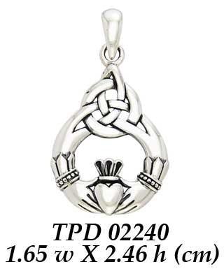 Celtic & Claddagh Sterling Silver Pendant TPD2240