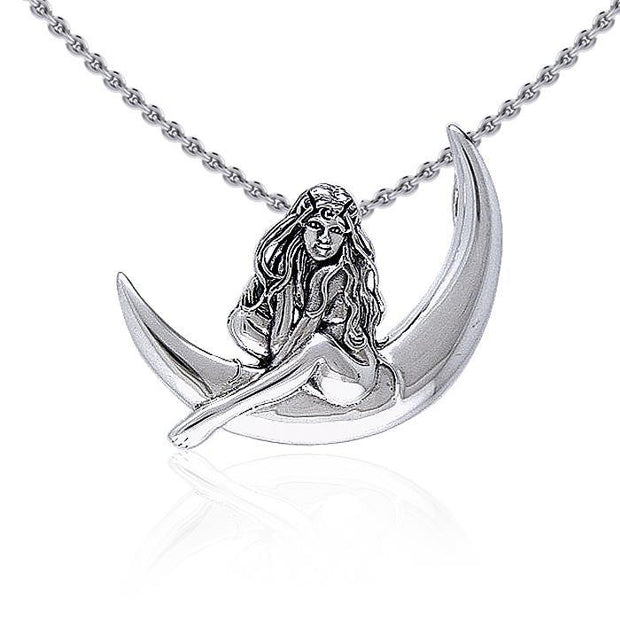 Child of the Moon Fairy Silver Pendant TPD030