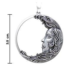 Moon Goddess Silver Pendant By Oberon Zell TPD3503