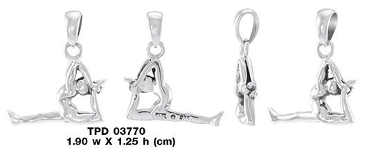 The Yoga Art of You ~ Sterling Silver Jewelry Pendant TPD3770