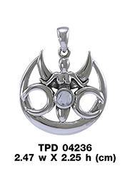 Triple Moon Goddess Pendant TPD4236