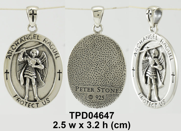 Archangel Raguel Medallion Pendant TPD4647