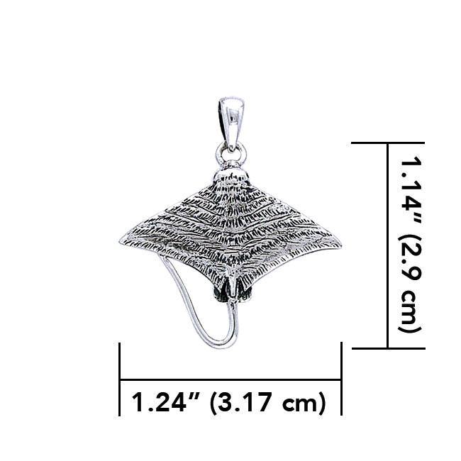 Eagle Ray Sterling Silver Pendant TPD048
