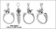 Sterling Silver Celtic Cupid Pendant TPD4850