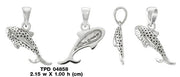 Small Whale Shark Sterling Silver Pendant TPD4858