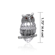Capture the spirit of the intriguing Owl ~ Sterling Silver Pendant Jewelry TPD053