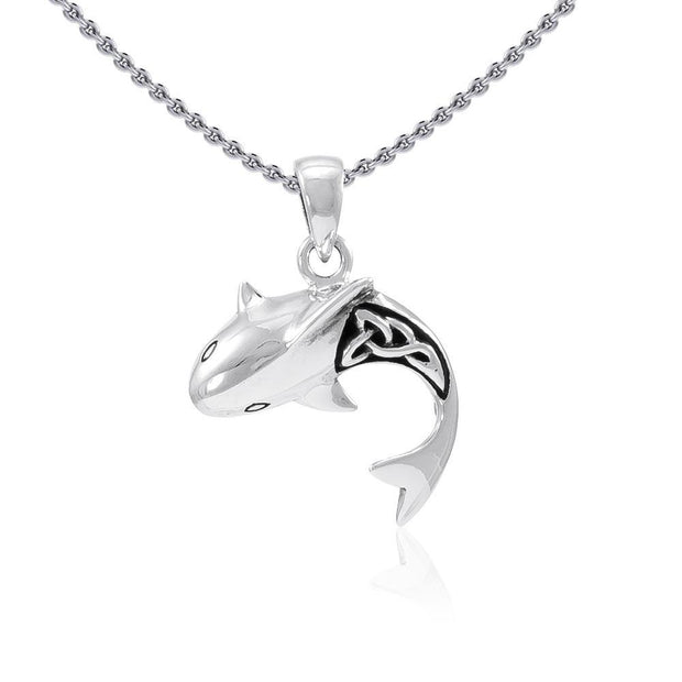 Celtic Shark Silver Pendant TPD066