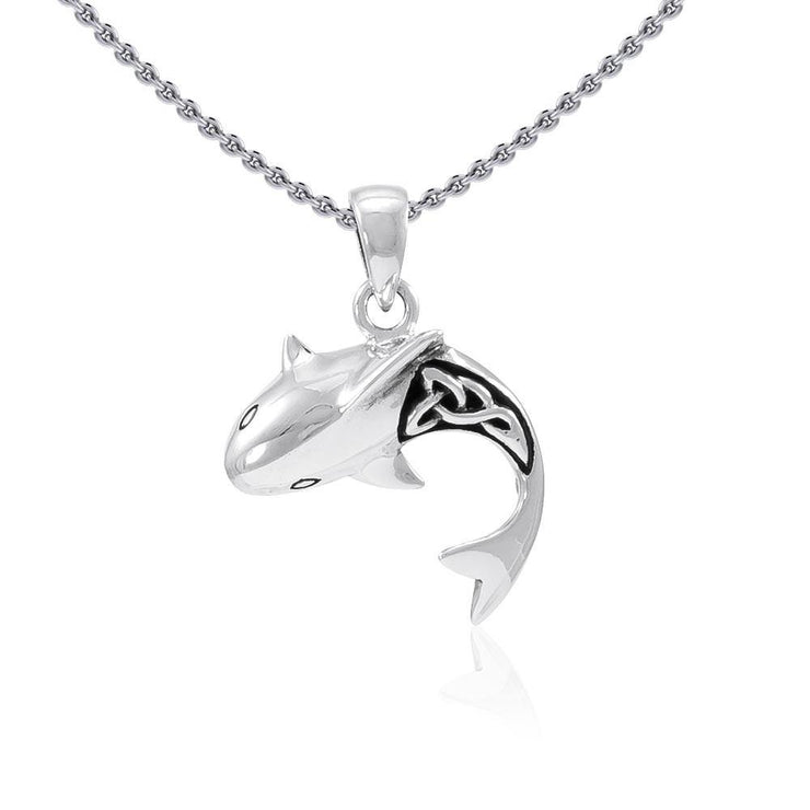 Celtic Shark Silver Pendant TPD066