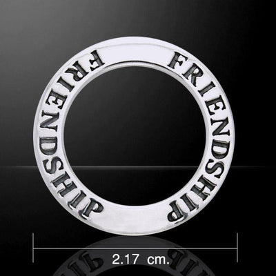 Friendship Silver Ring Pendant TPD1016