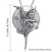 Mauve Dream Fairy Silver Pendant TPD104