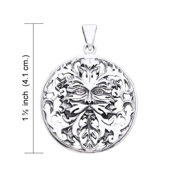 Nature’s perfect match ~ Sterling Silver Oberon Zell Green Man Pendant Jewelry TPD1040