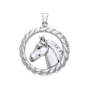 The Courageous Draft Horse ~ Silver Pendant TPD1083