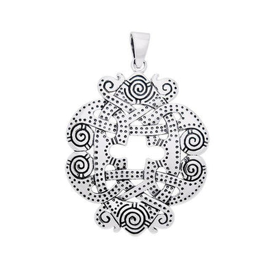 Uphold the Viking victory ~ Ringerike Sterling Silver Pendant Jewelry TPD1133
