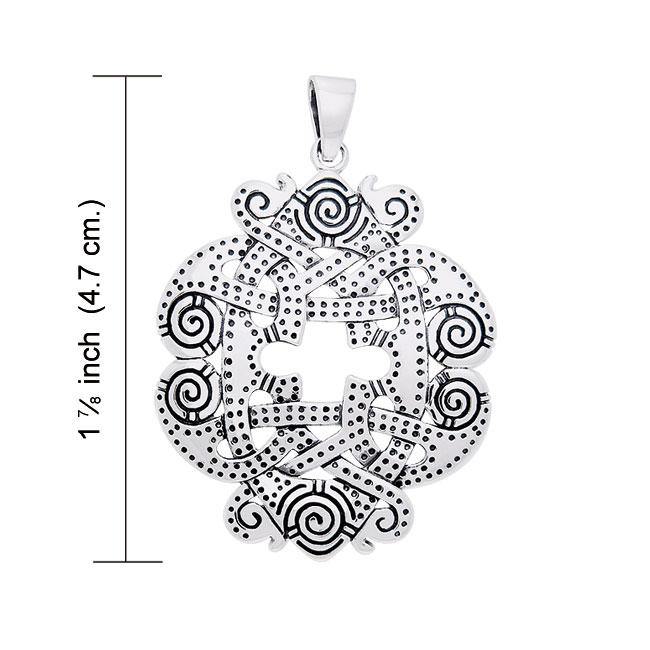 Uphold the Viking victory ~ Ringerike Sterling Silver Pendant Jewelry TPD1133 Pendant
