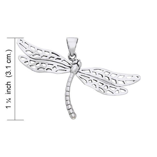 Colorful changes await ~ Dragonfly Sterling Silver Pendant Jewelry TPD1153
