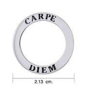 Carpe Diem Sterling Silver Ring Pendant TPD1160