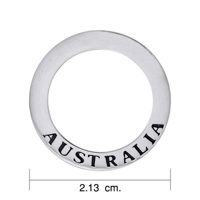 Australia Sterling Silver Ring Pendant TPD1161