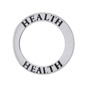 Health Sterling Silver Ring Pendant TPD1162