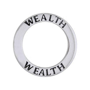 Wealth Sterling Silver Ring Pendant TPD1163