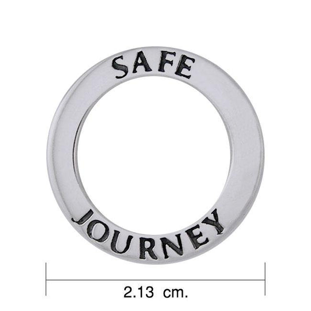 Safe Journey Silver Ring Pendant TPD1165