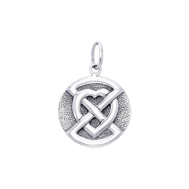 Buried Heart Sterling Silver Pendant TPD1194