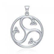 The Trinity’s imagery ~ Sterling Silver Celtic Triquetra Pendant Jewelry TPD1270