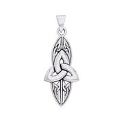 Modern Triquetra Sterling Silver Pendant TPD1312