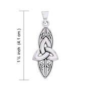 Modern Triquetra Sterling Silver Pendant TPD1312