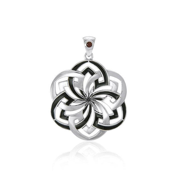 Flower of Life Pendant with Gemstone TPD1327