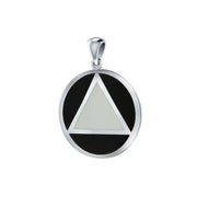 AA Recovery Symbol Silver Pendant TPD170