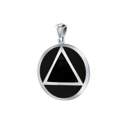 AA Recovery Symbol Silver Pendant TPD170