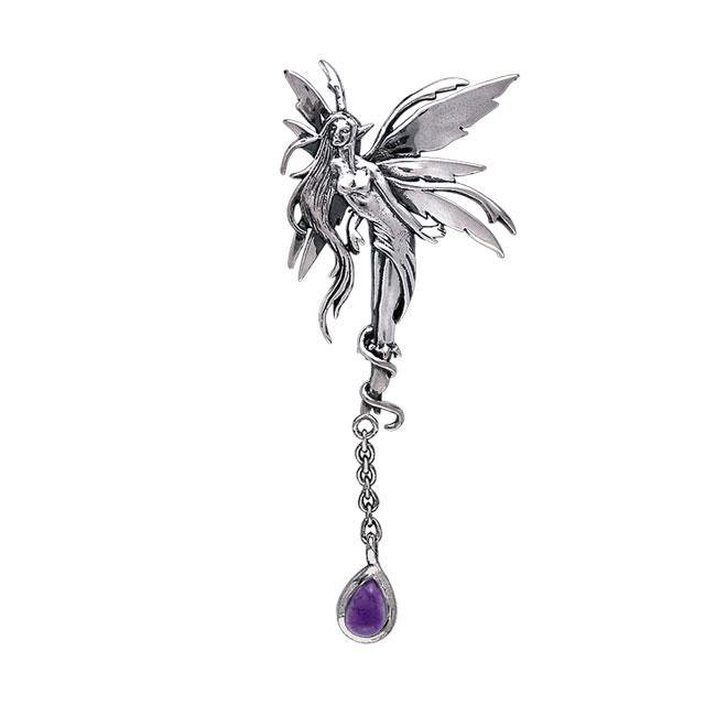 Firefly Faery Silver Pendant with Dangling Gem TPD192 Pendant