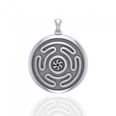 Hecate's Wheel Silver Pendant TPD1979