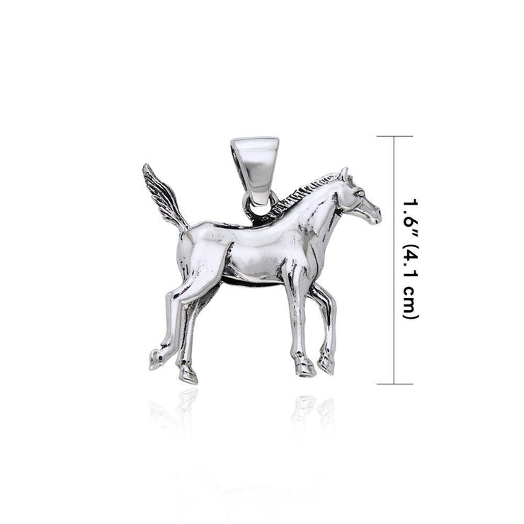 Horse Sterling Silver Pendant TPD2287