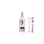 Chinese Astrology Rat Silver Pendant TPD240