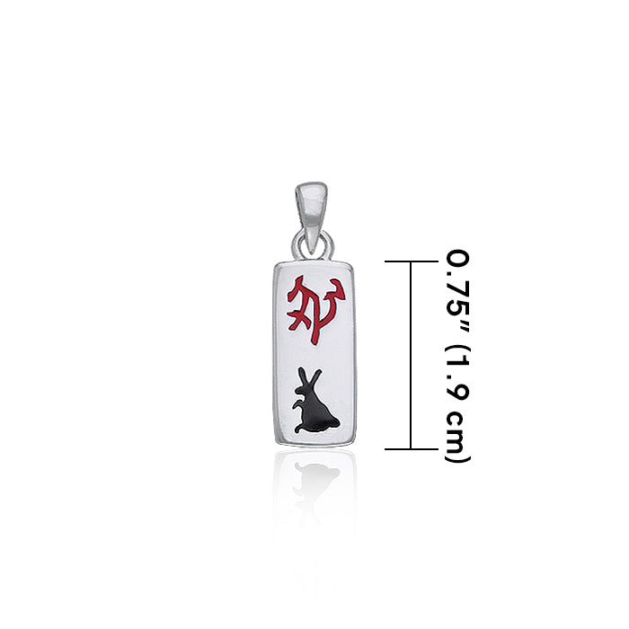 Chinese Astrology Rabbit Silver Pendant TPD241