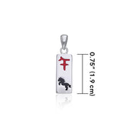 Chinese Astrology Horse Silver Pendant TPD242