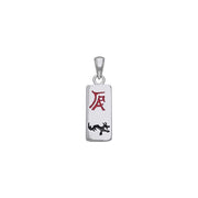 Chinese Astrology Dragon Silver Pendant TPD245