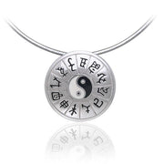 Chinese Astrology Yin Yang Silver Pendant TPD248