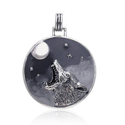 Sterling Silver Coyote Pendant by Ted Andrews TPD254