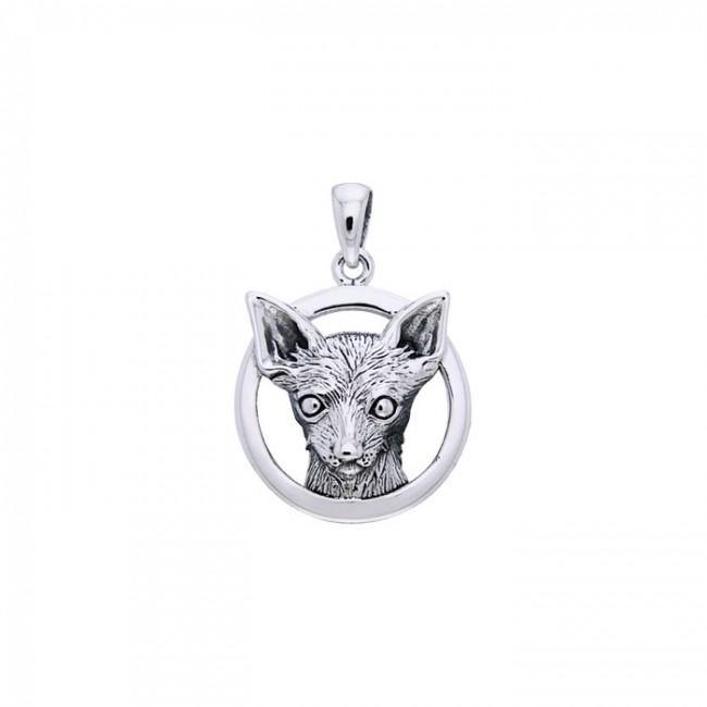 Jody Bergsma Chihuahua ~ Sterling Silver Jewelry Pendant TPD2658