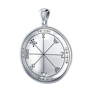 First Pentacle of Jupiter Solomon Seal Silver Pendant TPD2866