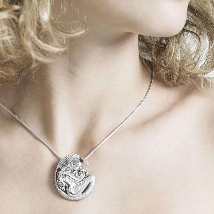 A Loving Motherhood Mermaid by Selina Fenech ~ Sterling Silver Pendant Jewelry TPD289