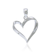 Elegant Heart Silver Pendant TPD2963