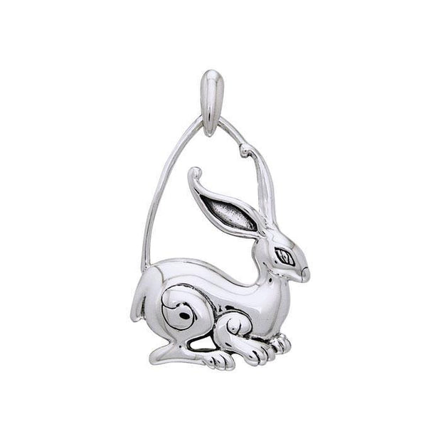 Rabbit or Hare Sterling Silver Pendant TPD2996